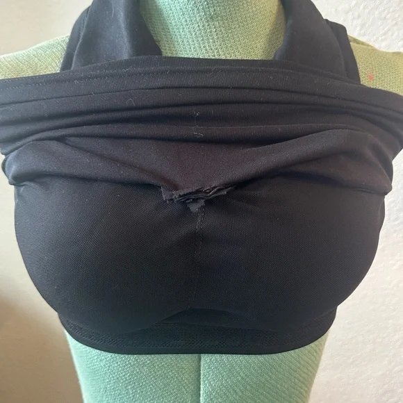 OGL Black Collared Tank Top, with built in uplift support - Picture 4 of 5